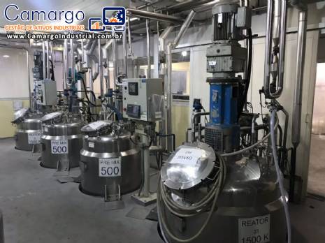 Reatores de press�o para 1.500 kg Rodrinox