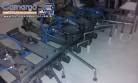 Forno cont�nuo industrial para biscoitos a g�s