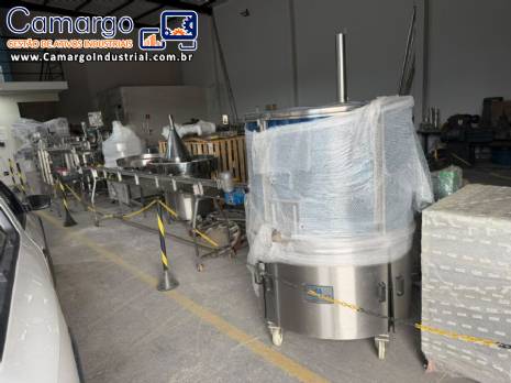 Envasadora dosadora rotativa seladora atuom�tica para copos potes frascos Milainox para manteiga requeij�o doce de leite