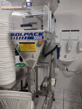 Balan�a dosadora envasadora em inox Golpack 5000