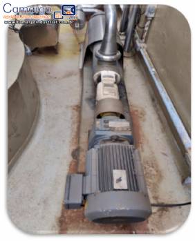 Bomba positiva helicoidal em inox 316 Netzsch 10 m / h