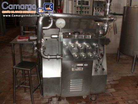 Homogeneizador � cilindro alta press�o Treu APV