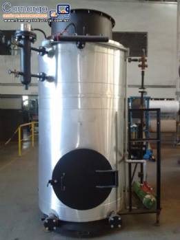 Caldeira em a�o inox a lenha