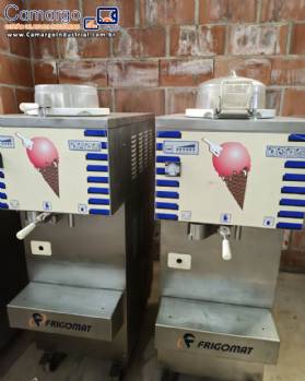 Produtora de sorvete gelato italiano em inox Frigomat 80 / 100 litros
