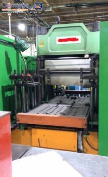 Prensa � v�cuo hidr�ulica para vulcaniza��o de borrachas Pan Stone 250 toneladas 3RT