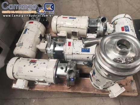 Bomba centrífuga sanitária em inox APV SPX FLOW W+ 22/09 com motor baldor 5 hp ex á prova de explosão Bomba centrífuga sanitária em inox APV SPX FLOW W+ 22/09 com motor baldor 5 hp ex á prova de explosão